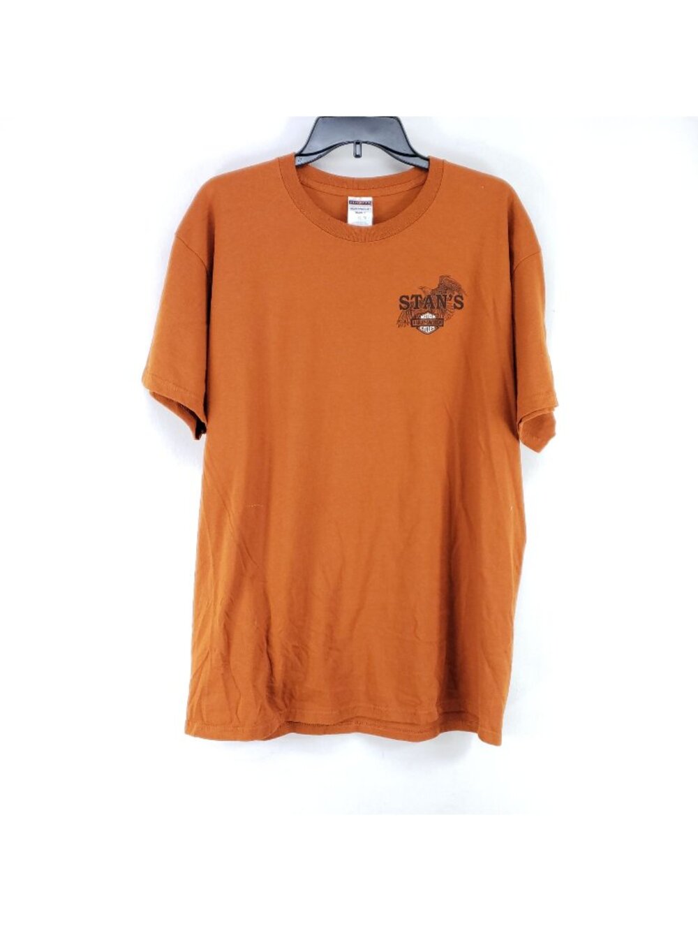 Harley Davidson T-Shirt Mens Size XL Orange Stans Batava NY